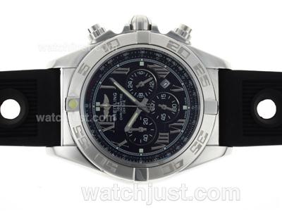 Breitling Chronomat B01 Working Chronograph Black Dial with Roman Marking-2009 New Model