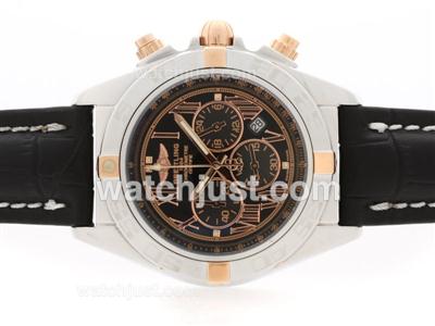 Breitling Chronomat B01 Working Chronograph Two Tone Case Black Dial with Roman Marking- 2009 New Model