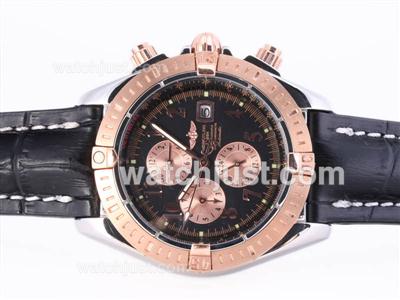 Breitling Chronomat Evolution Automatic Two Tone Case with Black Dial