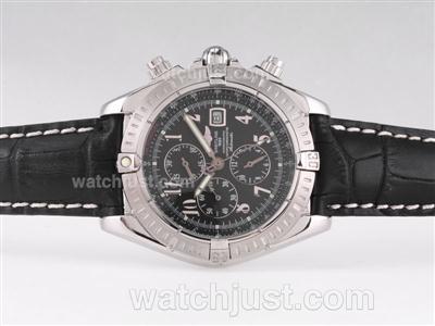 Breitling Chronomat Evolution Chronograh Automatic with Black Dial-Number Marking
