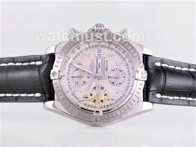 Breitling Chronomat Evolution Chronograph Swiss Valjoux 7750 Movement with White Dial
