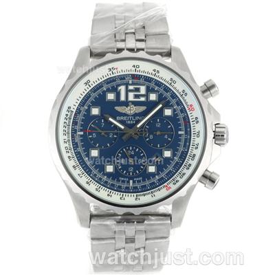 Breitling Chronospace Automatic with Blue Dial S/S