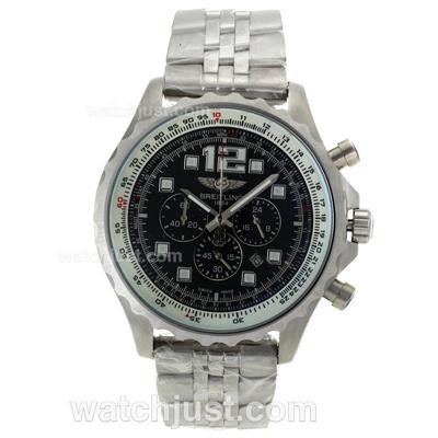 Breitling Chronospace Working Chronograph with Black Dial S/S