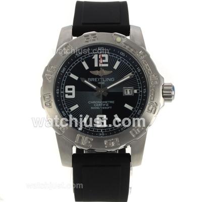 Breitling Colt with Dark Blue Dial-Rubber Strap