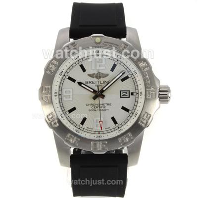 Breitling Colt with White Dial-Rubber Strap