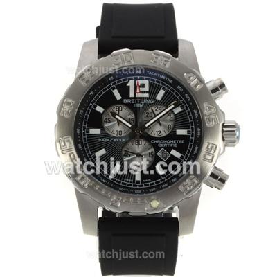 Breitling Colt Working Chronograph with Dark Blue Dial-Rubber Strap
