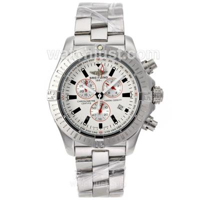 Breitling Colt Working Chronograph with White Dial S/S