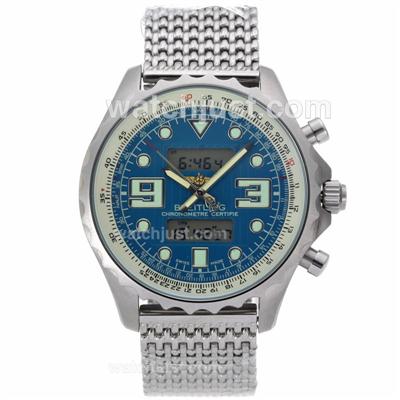 Breitling Emergency Digital Displayer with Blue Dial S/S