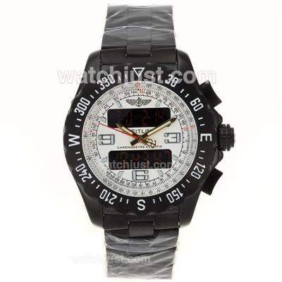 Breitling Emergency Digital Player Full PVD with White Dial