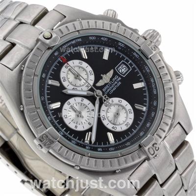 Breitling Longitude Working Chronograph with Black Dial