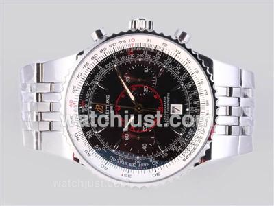 Breitling Montbrillant Legende Chronograph Swiss Valjoux 7750 Movement with Brown Dial