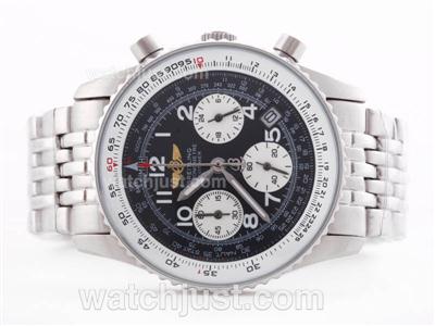 Breitling Navitimer Working Chronograph Black Dial-Lady Size