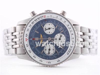 Breitling Navitimer Working Chronograph Blue Dial with Stick Marking-Lady Size