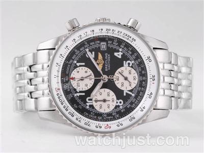 Breitling Navitimer Working Chronograph with Black Dial-Number Marking Lady Size