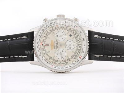 Breitling Navitimer Working Chronograph with White Dial - Stick Marking