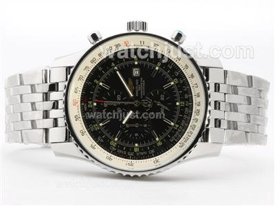 Breitling Navitimer World Working Chronograph With Black Dial