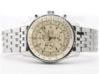 Breitling Navitimer World Working Chronograph With White Dial