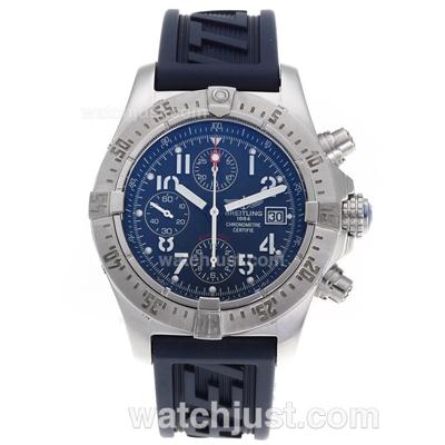 Breitling Skyland Avenger Chronograph Swiss Valjoux 7750 Movement with Blue Dial-AR Coating