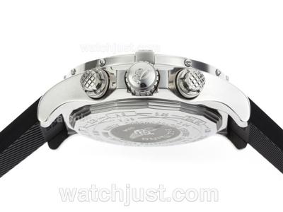 Breitling Super Avenger Chronograph Swiss Valjoux 7750 Movement with White Dial-49mm Version