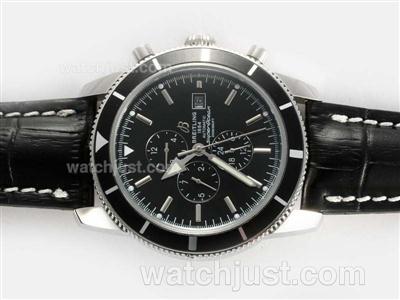 Breitling Super Ocean Automatic with Black Dial and Bezel