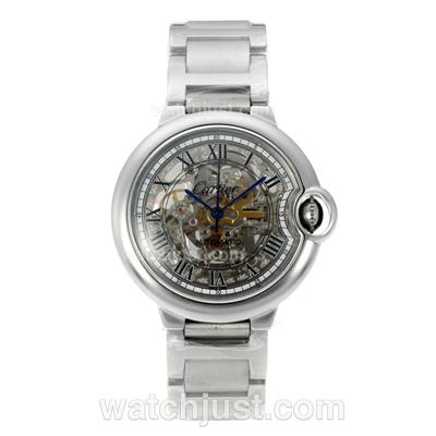 Cartier Ballon bleu de Cartier Automatic with Skeleton Dial S/S-Sapphire Glass