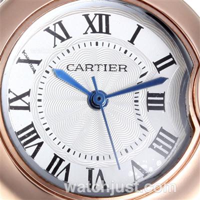 Cartier Ballon Bleu de Cartier Rose Gold Case with White Dial-Lady Size