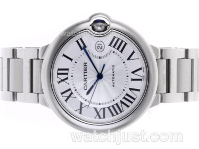 Cartier Ballon bleu de Cartier Swiss ETA 2824 Movement with White Dial S/S