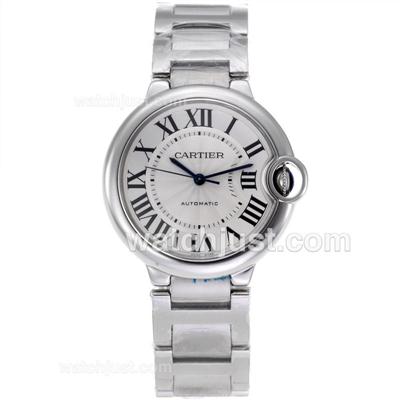 Cartier Ballon bleu de Cartier Swiss ETA 2836 Movement with White Dial S/S