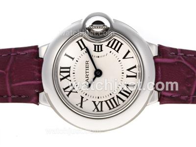 Cartier Ballon bleu de Cartier Swiss ETA Movement with White Dial-Lady Size