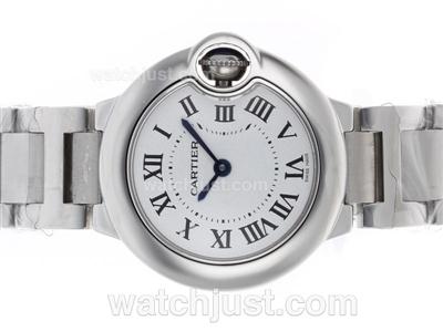 Cartier Ballon bleu de Cartier Swiss ETA Movement with White Dial S/S-Lady Size