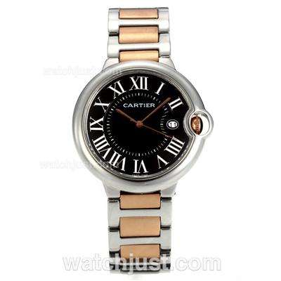 Cartier Ballon Bleu de Cartier Two Tone with Brown Dial-Sapphire Glass