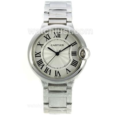 Cartier Ballon bleu de Cartier White Dial with Sapphire Glass S/S-Medium Size