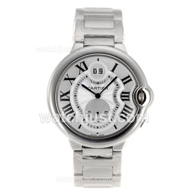 Cartier Ballon bleu de Cartier with White Dial S/S-Sapphire Glass