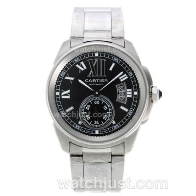 Cartier Calibre de Cartier Automatic with Black Dial S/S