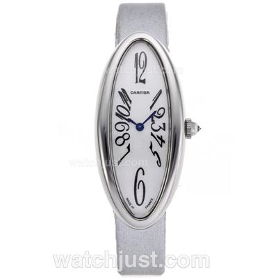 Cartier Classic Number Markers with White Dial-Lady Size