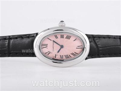 Cartier Classic with Pink Dial-Lady Size