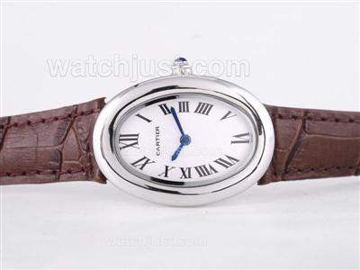 Cartier Classic with White Dial-Lady Size