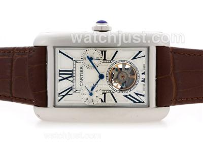 Cartier Tourbillon Automatic with White Dial