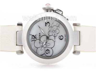Cartier Pasha Automatic with White Dial-New Version