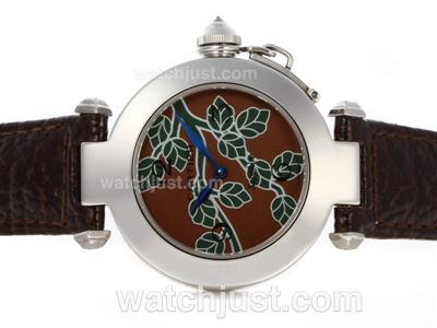 Cartier Pasha with Brown Leaves Dial-Mid Size
