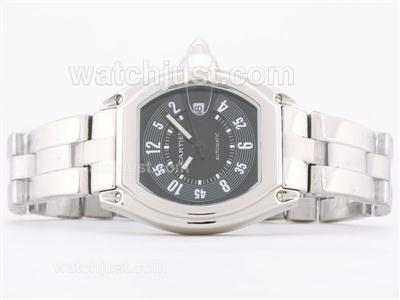 Cartier Roadster Automatic with Black Dial-Number Marking