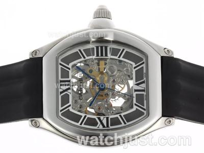 Cartier Roadster Automatic with Black Skeleton Dial