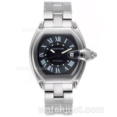 Cartier Roadster Luminor Automatic with Black Dial