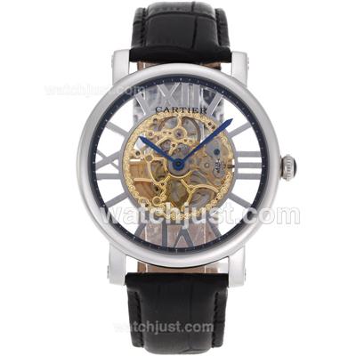 Cartier Rotonde de Cartier Automatic with Skeleton Dial-Golden Movement