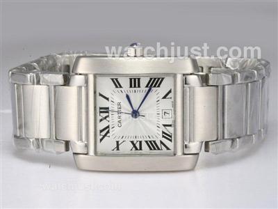 Cartier Tank with White Dial