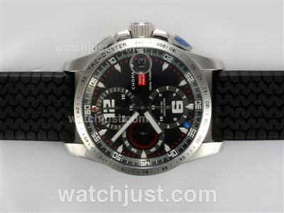Chopard Gran Turismo GT XXL Chronograph Swiss Valjoux 7750 Movement AR Coating Rubber Strap