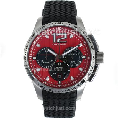 Chopard Gran Turismo XL Miglia Working Chronograph with Red Dial-Lady Size