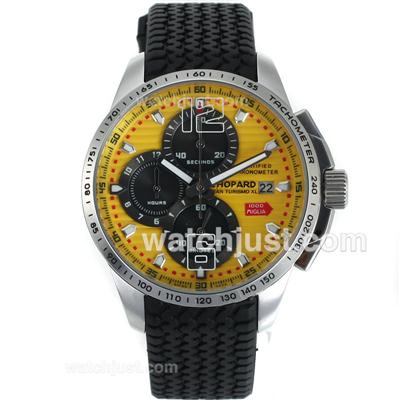 Chopard Gran Turismo XL Miglia Working Chronograph with Yellow Dial-Lady Size