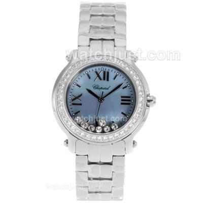 Chopard Happy Sport Diamond Bezel with Blue MOP Dial S/S