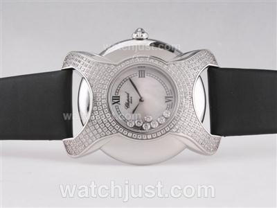 Chopard Happy Sport Swiss ETA Movement Diamond Bezel with White Dial